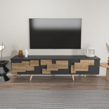 AG TV szekrény 3 D - Anthracite, Walnut bútor