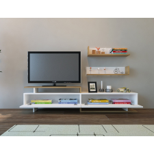 AG TV szekrény Ayaz - White, Teak bútor