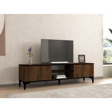 AG TV szekrény Erem - Walnut, Black bútor