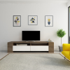 AG TV szekrény Sosruko - Walnut, White