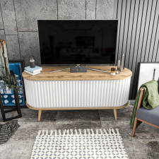 AG TV szekrény Stor - Oud Oak, White bútor