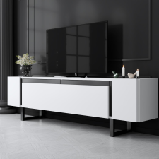 AG TV szekrény Yildiz - White, Black bútor