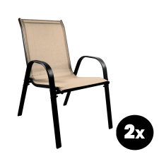 AGA Kerti szék 2 darab AGA MR4400BE-2 - Bézs kerti bútor