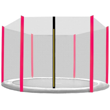AGA Ochranná síť 250 cm na 6 tyčí Black net / Pink trambulin kiegészítő