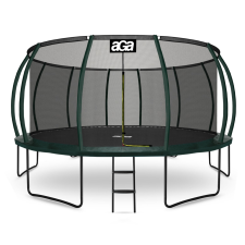 AGA Trambulin belső védőhálóval létrával 500 cm Aga SPORT EXCLUSIVE MRPU1016DG - sötétzöld trambulin szett