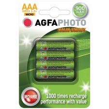 Agfaphoto Akkumulátor Mikro 900mAh B4 villanyszerelés