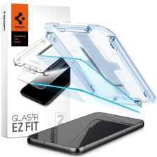  AGL05952 Samsung Galaxy S23 Plus Spigen GlastR EZ Fit edzett üveg képernyővédő fólia, felhelyezést segítő kerettel, 2db-os csomag, átlátszó mobiltelefon kellék