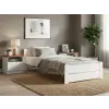  Ágy IKAROS DOUBLE 80 x 200 cm, fehér Ágyrács: Léces ágyrács, Matrac: Coco Maxi 20 cm matrac