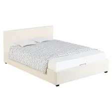  Ágy ráccsal, 180x200, fehér, LUNELA ágy és ágykellék