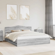  Ágykeret fiókkal Szürke Sonoma 180 x 200 cm Mérnöki Fa ágy és ágykellék