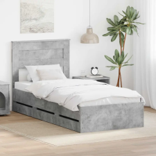  Ágykeret fiókkal tárolóval Beton Szürke 75 x 190 cm Mérnöki Fa ágy és ágykellék