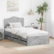 Ágykeret fiókkal tárolóval Beton Szürke 90 x 200 cm Mérnöki Fa ágy és ágykellék