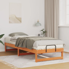  Ágykeret hordozó fogantyúkkal Barna 80 x 210 cm Tömör fenyőfa ágy és ágykellék