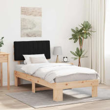  Ágykeret Kárpitozott Fejtámlával fejtámlával Fekete 90 x 190 cm ágy és ágykellék