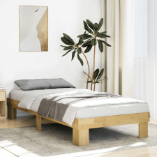  ágykeret matrac nélkül 75x190 cm tömör fa tölgyfa ágy és ágykellék