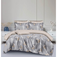  Ágyneműhuzat Allure szürke páfrányos virág 3 részes lakástextília