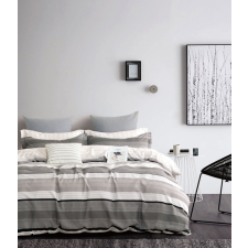  Ágyneműhuzat Cameron szürke csíkos 3 részes lakástextília