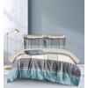 Ágyneműhuzat William kék szürke kockás 3 részes