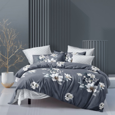  Ágyneműhuzat Zendaya szürke fehér virág 3 részes lakástextília