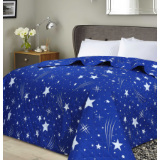  Ágytakaró ÉJSZAKAI ÉG DIAMOND, kék Méret: 220 x 240 cm lakástextília