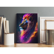 Ai Generált Fantasy Vászonkép - Oroszlán Univerzum grafika, keretezett kép