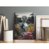  Ai Generált Fantasy Vászonkép - Robot Lány a Réten
