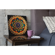 Ai Generált Mandala Vászonkép - Zengő Csend Mandala grafika, keretezett kép