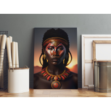  Ai Generált Művészi Vászonkép - Afrikai Varázs grafika, keretezett kép