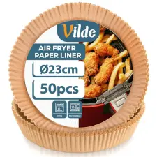  Air Fryer papír sütőbetét, 23 cm (50 darabos) kerek kisháztartási gépek kiegészítői