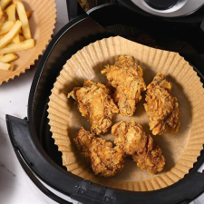  Air fryer sütőpapír - olaj nélküli sütőhöz - kör - 23 cm sütés és főzés