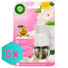  Air Wick elektromos illatosító készülék+utántöltő 19ml White Peony&amp;Jasmine Blossom KARTON - 6 csomag