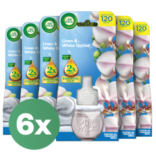 Air Wick Pamut és fehér orchidea Utántöltő elektromos légfrissítő készülékhez 6x19ml tisztító- és takarítószer, higiénia