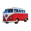 AIRFIX Quickbuild VW Camper Van Red műanyag modell (J6017)