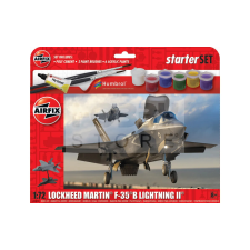 AIRFIX - Starter Set - Lockheed Martin F-35B Lightning II repülőgép makett 1:72 (A55010) makett