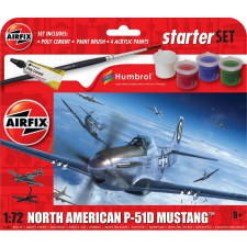  Airfix Starter Set - North American P-51D Mustang 1:72 (A55013) makett
