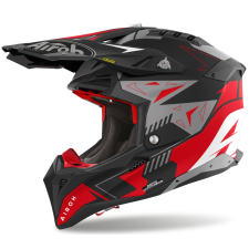 AIROH Aviator 3 Spin motokrossz bukósisak piros matt bukósisak