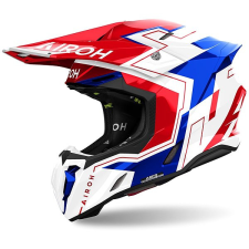 AIROH TWIST 3 Dizzy 2025 Bukósisak, fényes kék/ piros, XL méret bukósisak