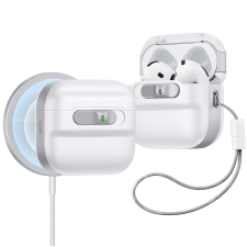 Airpods 4 tartó: ESR Pulse HALOLOCK MAGSAFE AirPods 4 tartó - fehér tok fülhallgató, fejhallgató tok