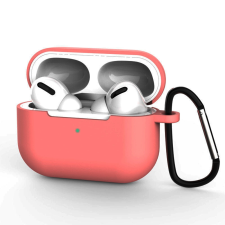  Airpods Pro 1 tartó: AirPods Pro 1 tartó - sötét pink szilikon karabinerrel fülhallgató, fejhallgató tok