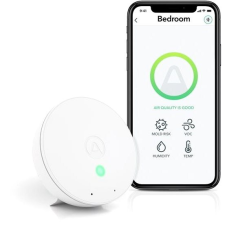 AirThings Wave mini - levegőminőség, páratartalom, hőmérséklet és VOC gáz érzékelő biztonságtechnikai eszköz