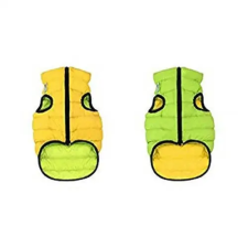 AiryVest AiryVest kutyaruha kifordítható, XS 22, zöld-sárga kutyaruha
