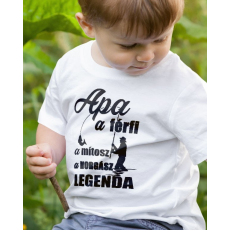  Ajándék horgász gyerekeknek - Apa férfi gyerek póló