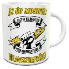 Ajándék villanyszerelőnek - Villanyszerelő feliratos bögre bögrék, csészék