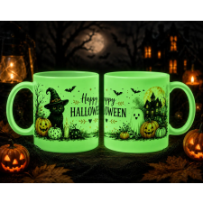 Ajándékbor Kft FLUORESZKÁLÓ HALLOWEEN BÖGRE – egy bögre, ami sötétben életre kel! ajándéktárgy