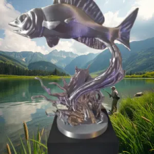 Ajándékbor Kft Hal 3D nyomtatott serleg ajándéktárgy