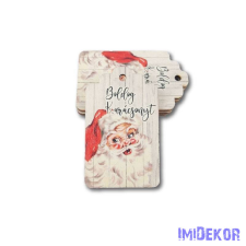  Ajándékcímke 5db/csomag 6,5x4cm - Kedves Mikulás dekorációs kellék