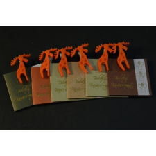  Ajándékkisérő rénszarvas karácsonyi dekoráció