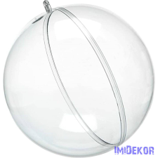  Ajándéktartó szétválasztható műanyag 13,5 cm - Gömb dekorációs kellék