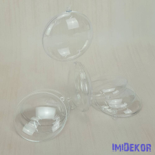 Ajándéktartó szétválasztható műanyag 7x7x2,5 cm 5db/cs - Lapos Gömb dekorációs kellék