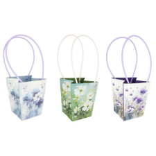  Ajándéktasak cserepes virághoz 13x17 cm 3 féle dekorációs kellék